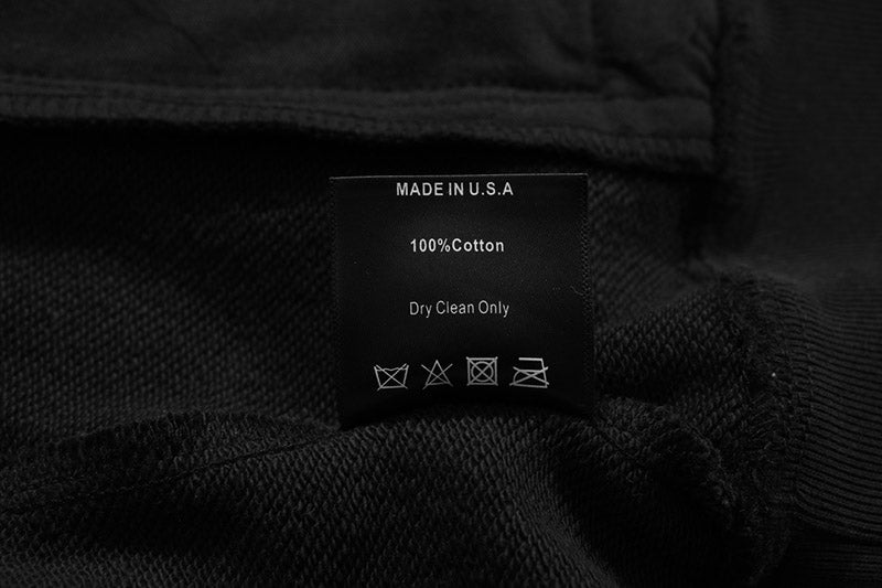 RHUDE embroidered slogan logo sweatshirts