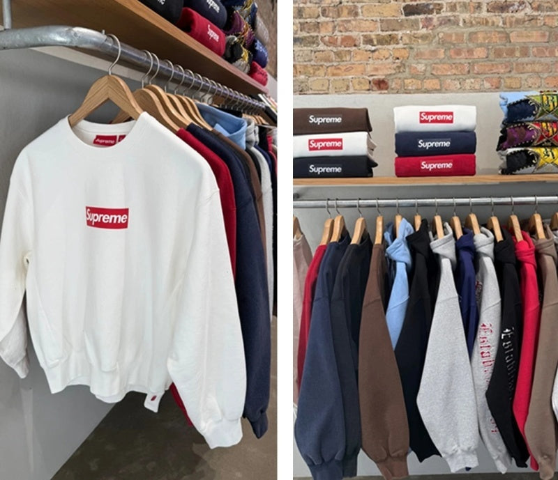 Supreme Washed Box Logo SS 25 Sweatshirt