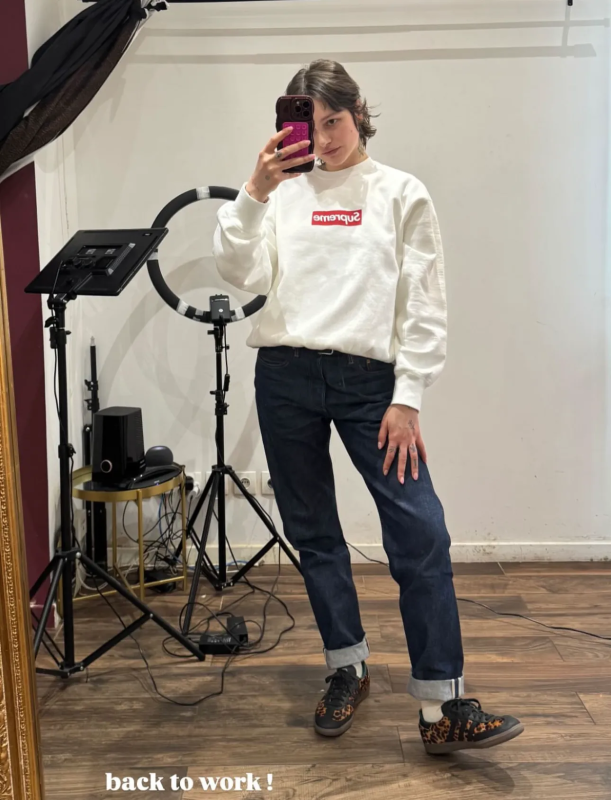 Supreme Washed Box Logo SS 25 Sweatshirt