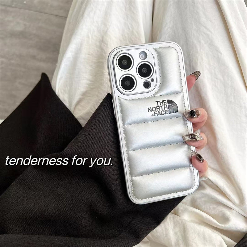 Luxury Fashion Leather the North Face Phone Case For iPhone 14-18 Pro & Pro Max