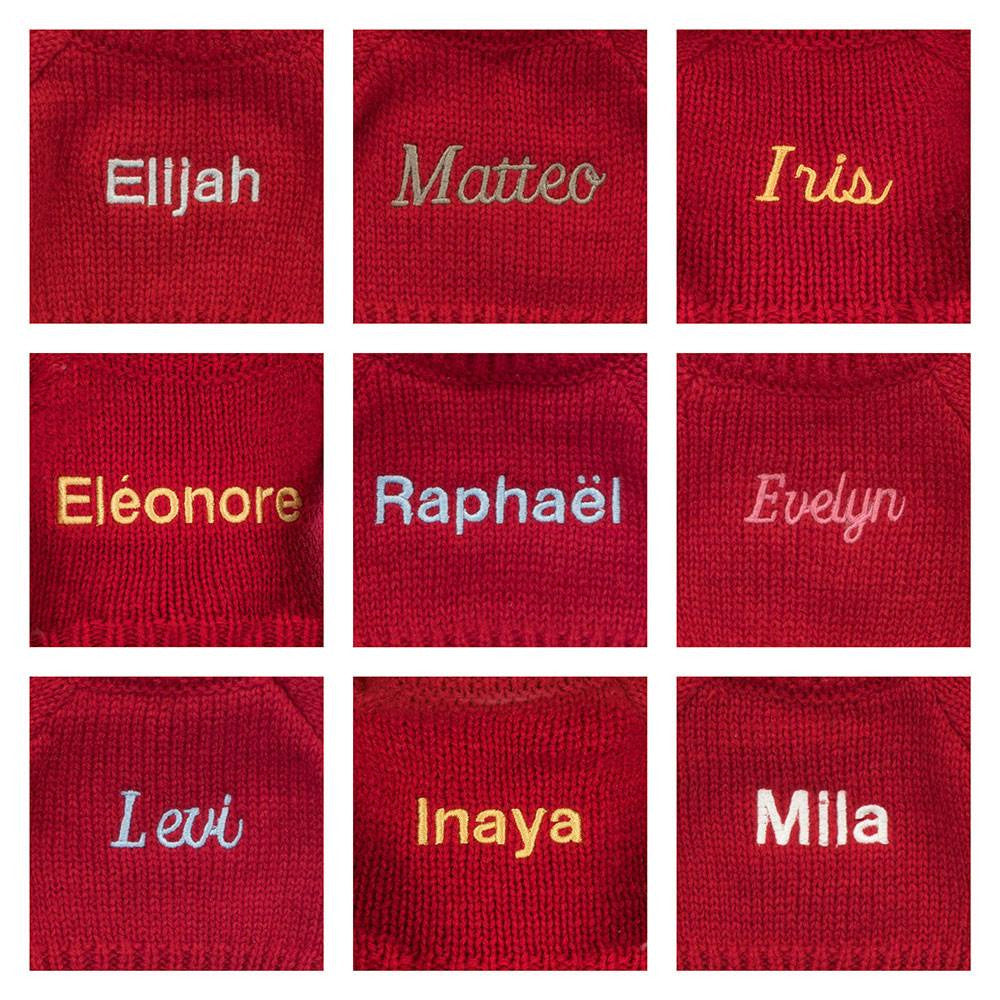Bashful Luxe Bunny Luna with Personalised Red Jumper