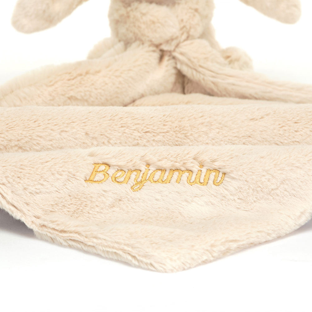 Personalised Bashful Luxe Bunny Willow Soother