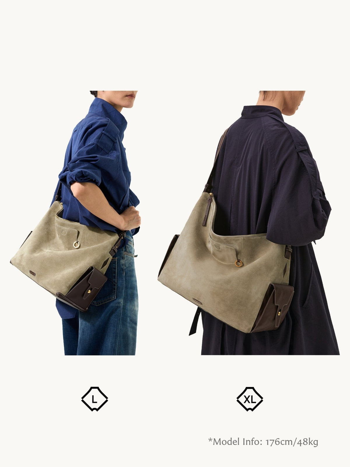 Extra Large Yore Hobo Bag (Tapered Base)