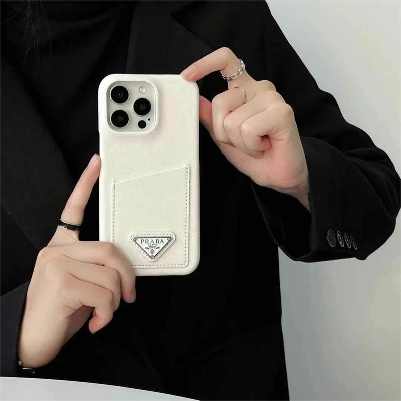 Luxury Prada Phone Case for iPhone 13-18 Pro & Pro Max