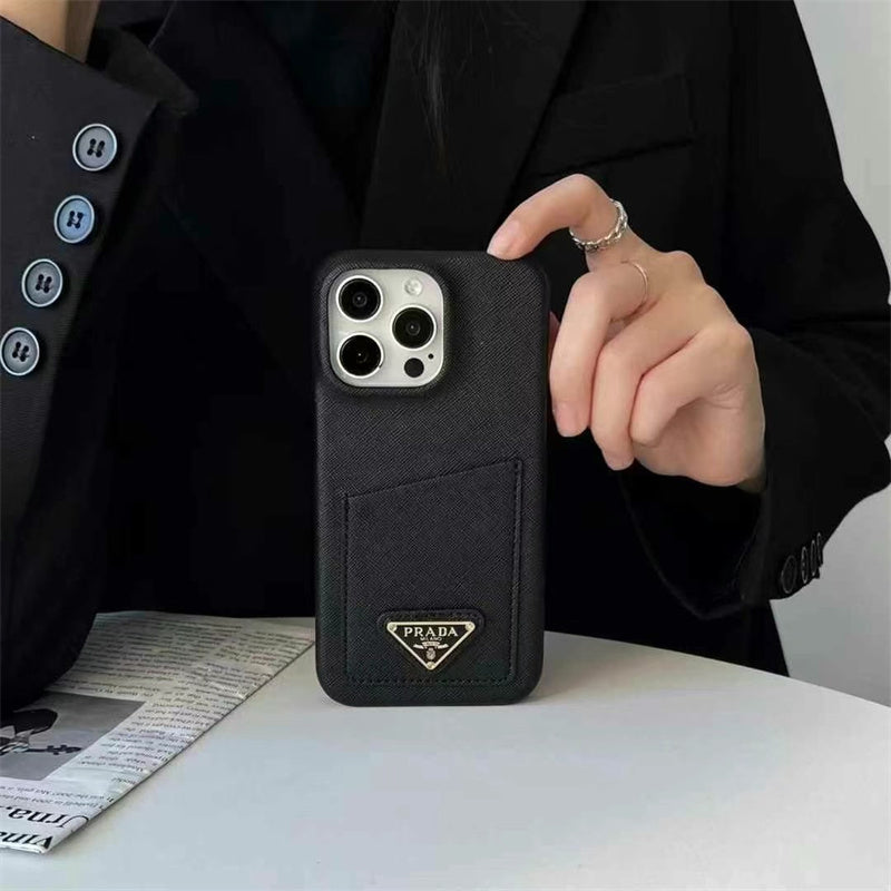 Luxury Prada Phone Case for iPhone 13-18 Pro & Pro Max