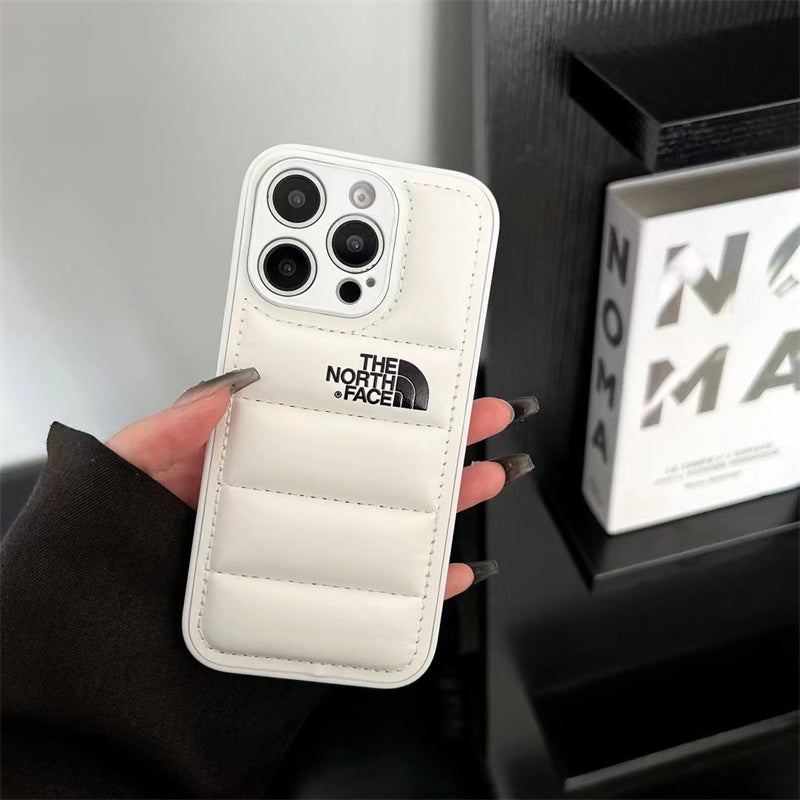 Luxury Fashion Leather the North Face Phone Case For iPhone 14-18 Pro & Pro Max