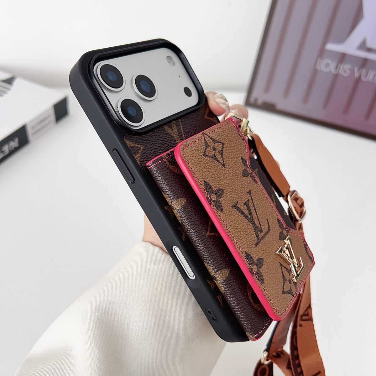 Luxury Leather Wallet Card Holder Phone Case For iPhone 13-17