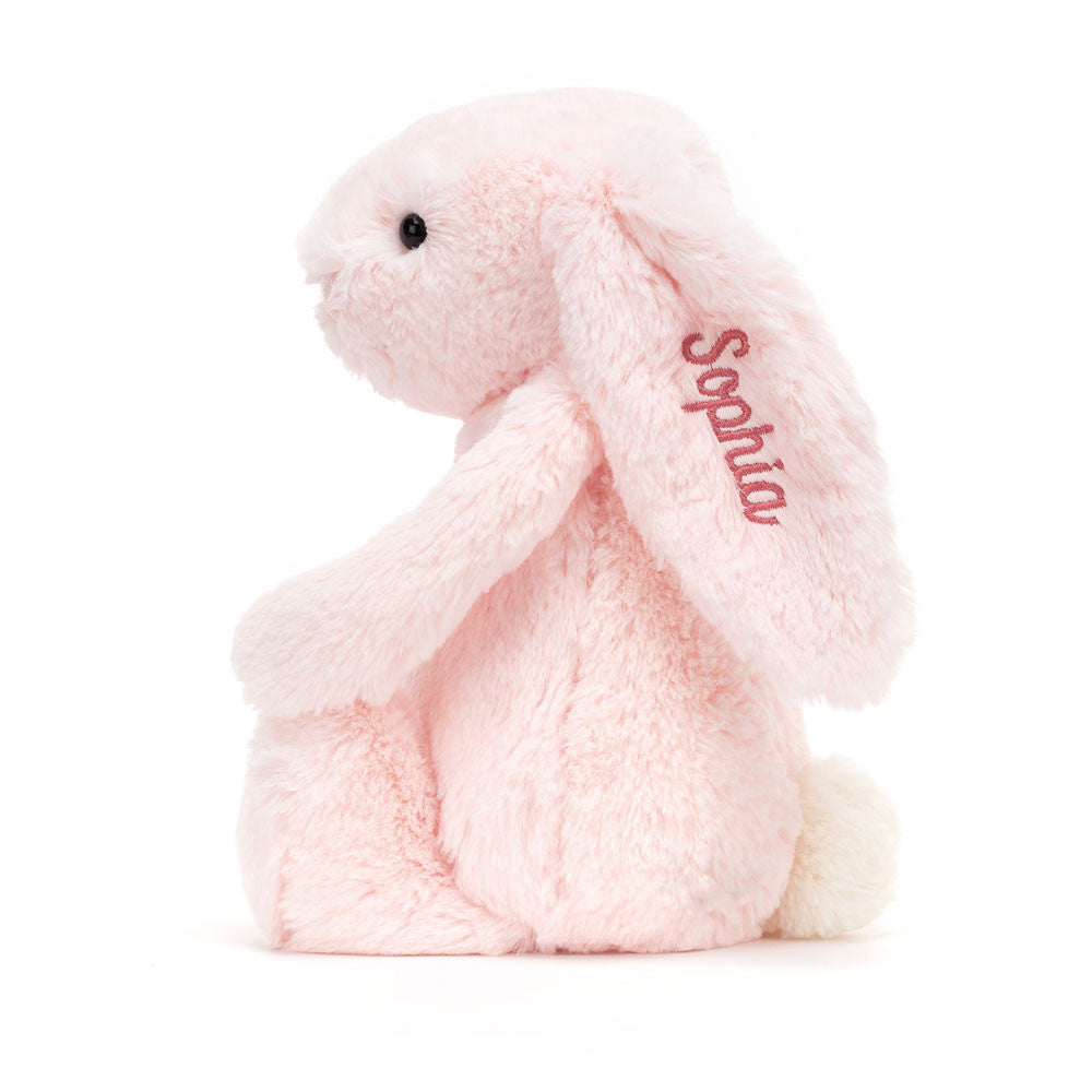 Personalised Bashful Pink Bunny Medium