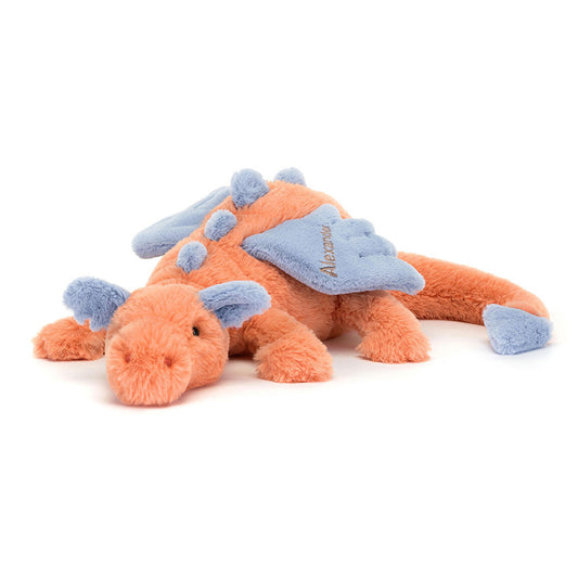 Personalised Persimmon Dragon Huge