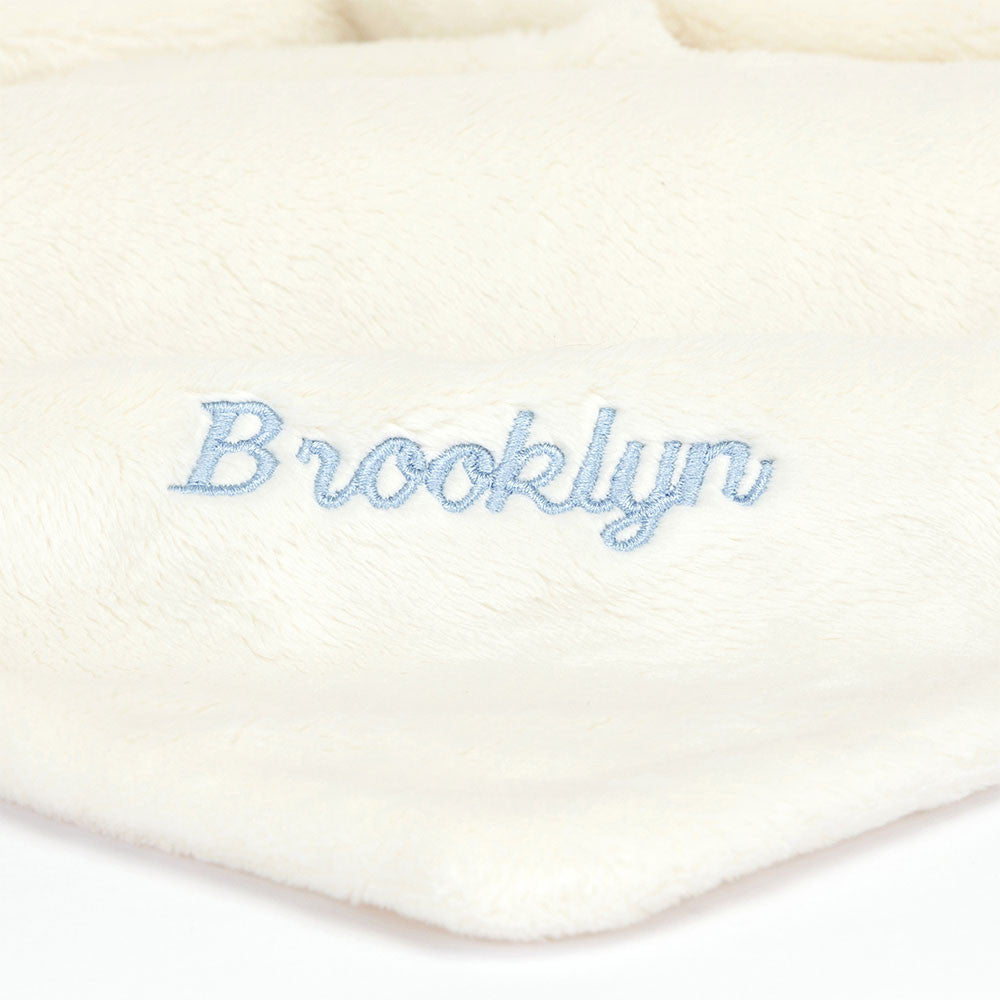 Personalised Bashful Black & Cream Puppy Soother