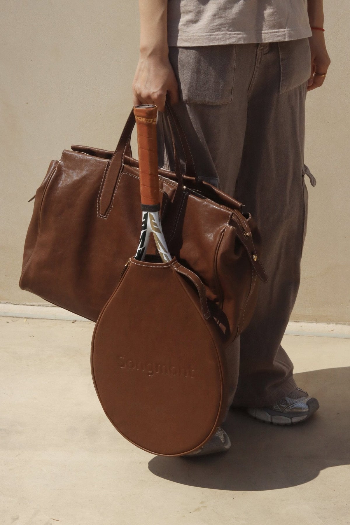 Leather Tennis Racket Cover