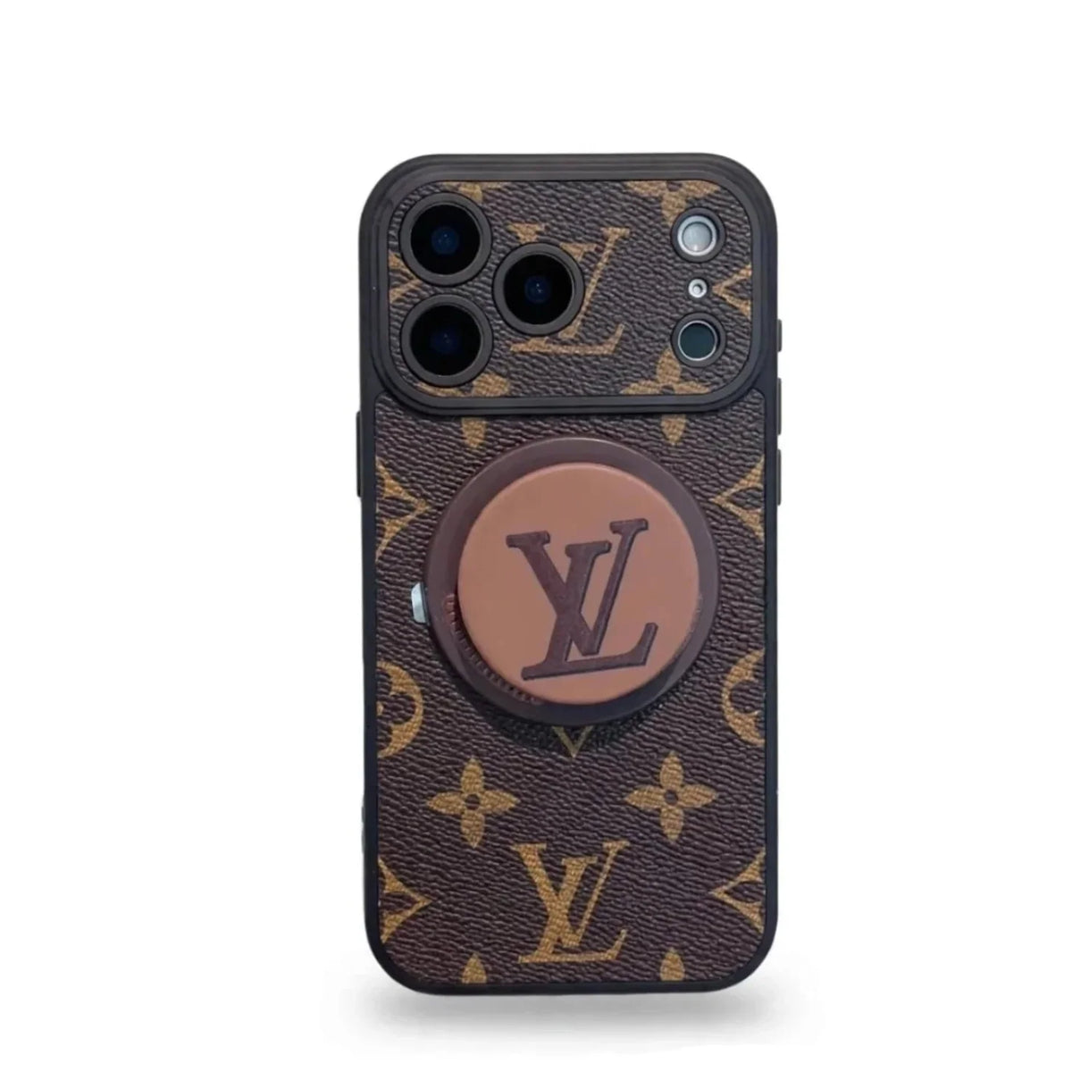 Luxury Monogram Leather Magsafe Phone Case Stand Function for iPhone 13-18 Pro & Pro Max