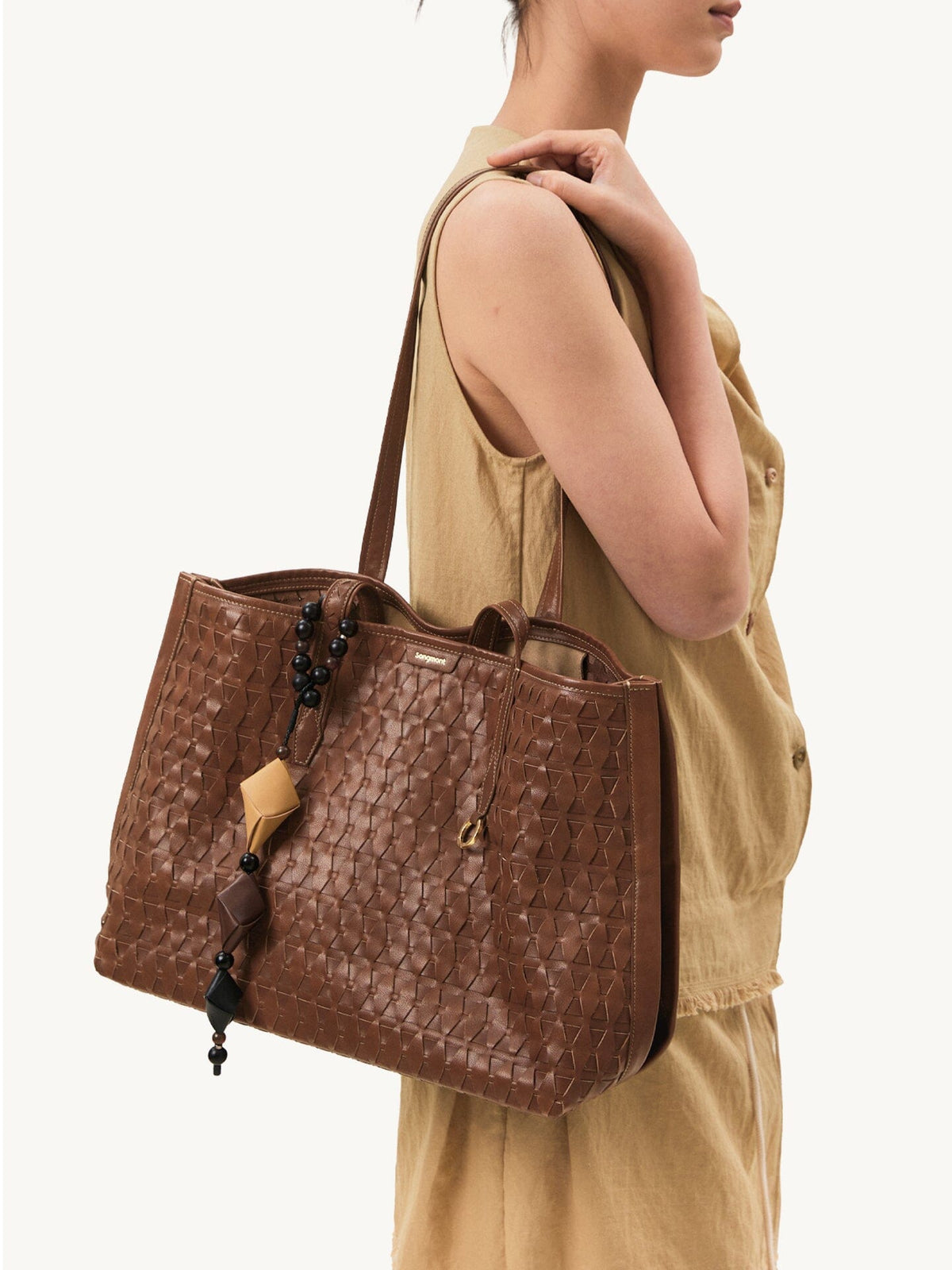 Medium Lattice Tote