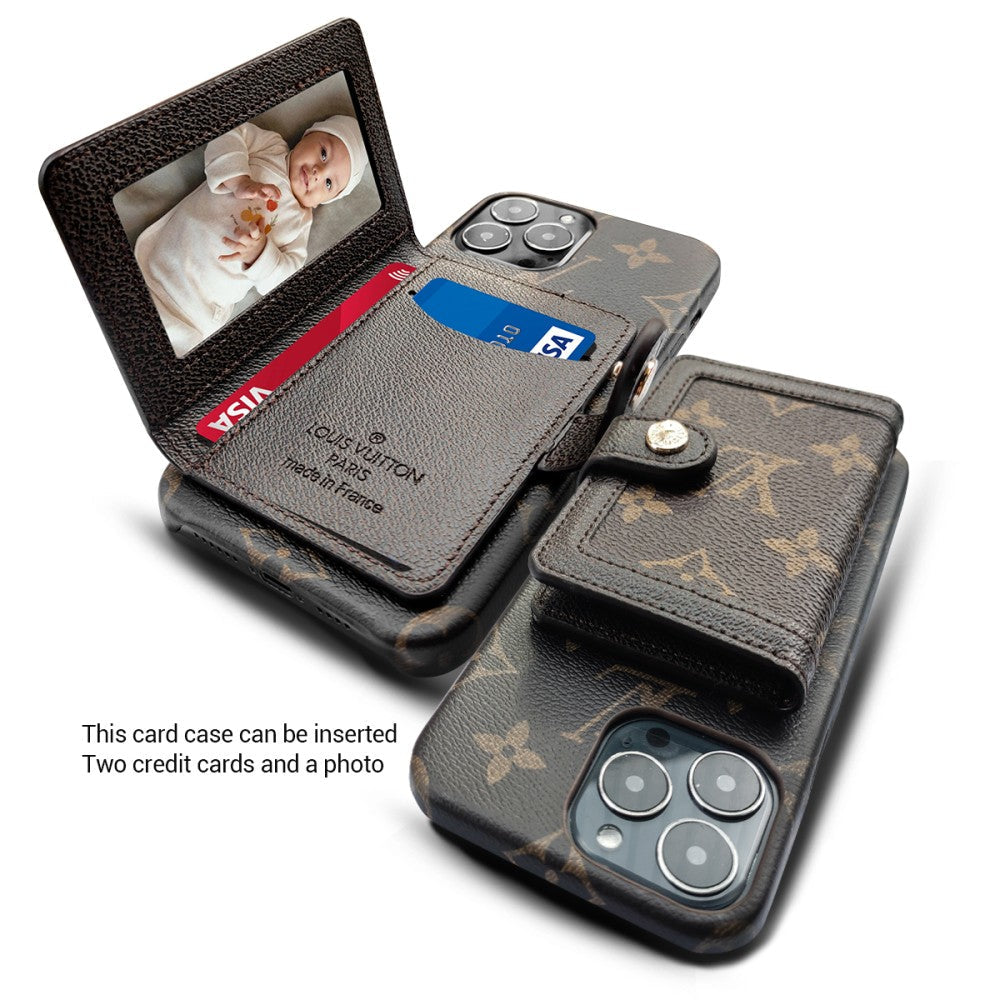 Beautiful Luxury iPhone Case with Card holder for iPhone 13-18 Pro & Pro Max